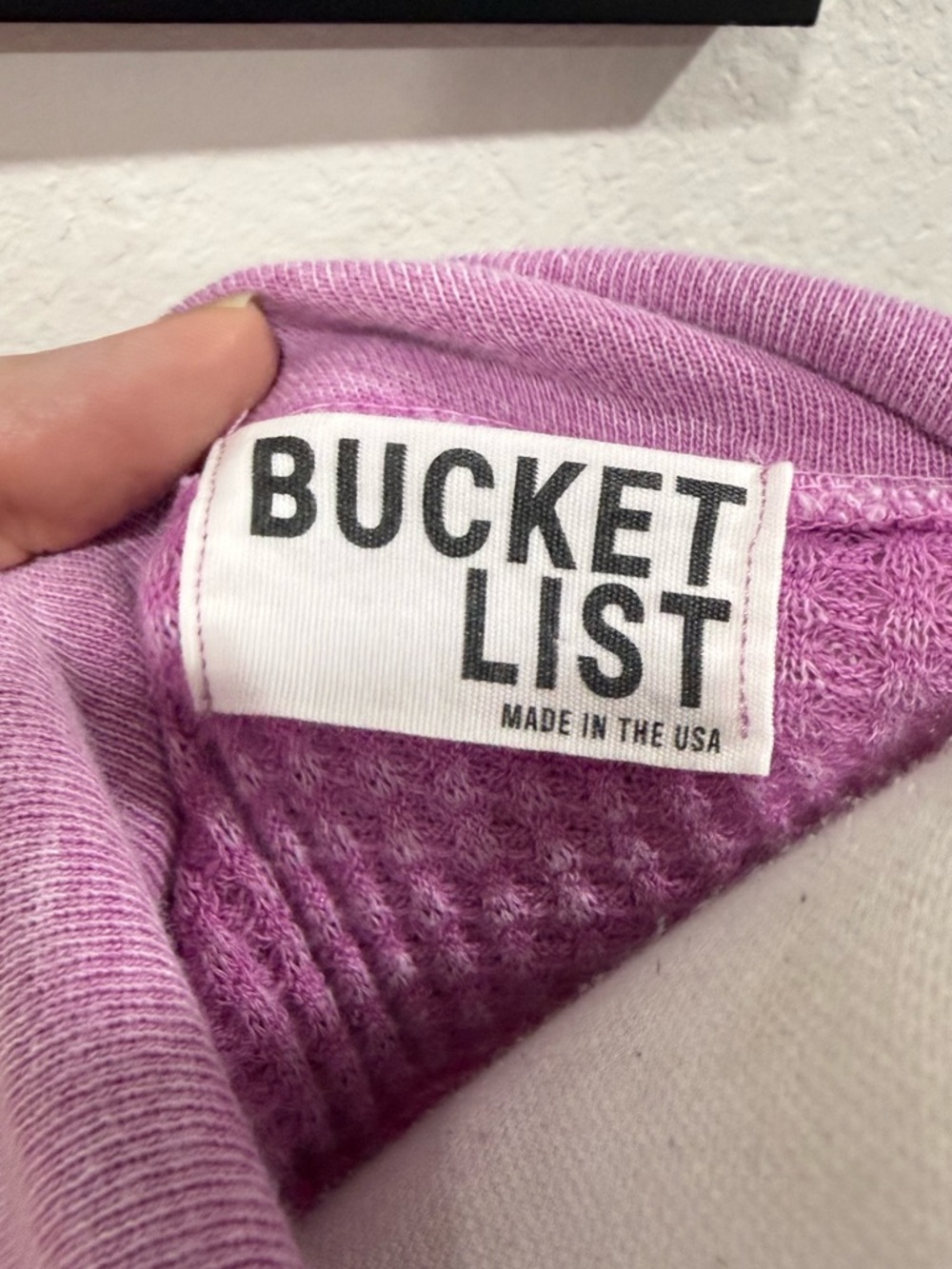 Bucket List Kayla Waffle Knit Shacket In Washed Fuchsia - Picture 12 of 15